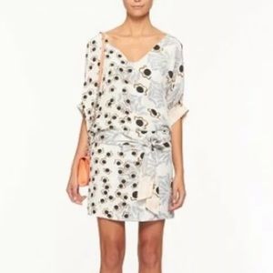 Diane Von Furstenberg Edna Floral Silk Dress Sz 10